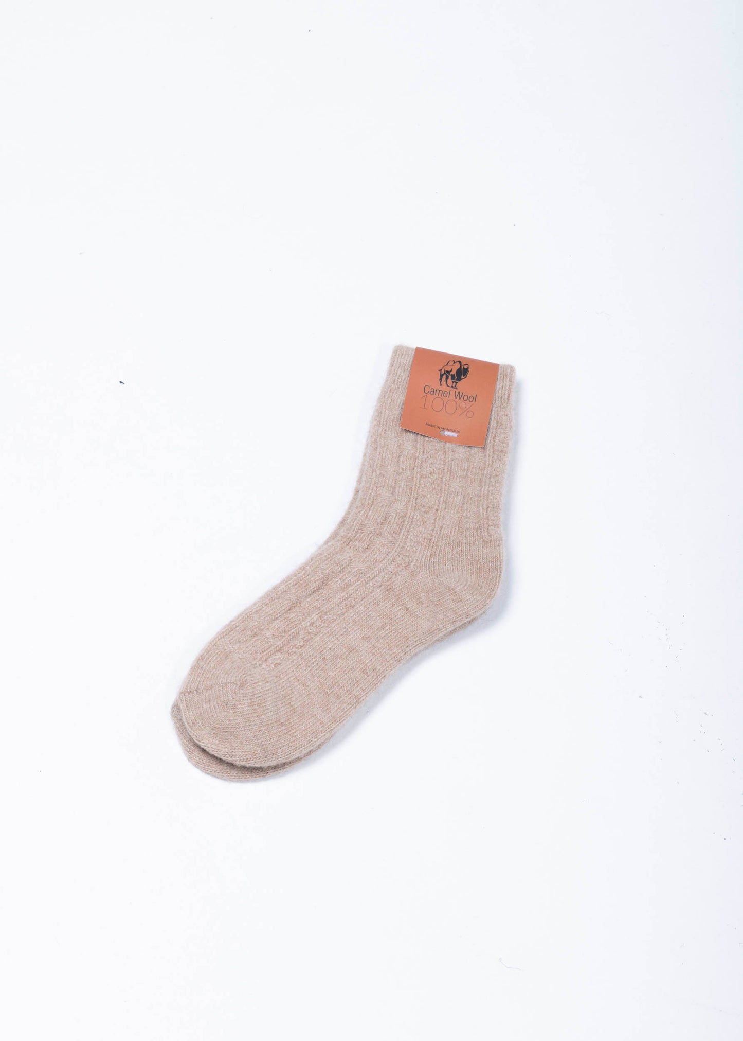 Kamel Woll Socken Beige