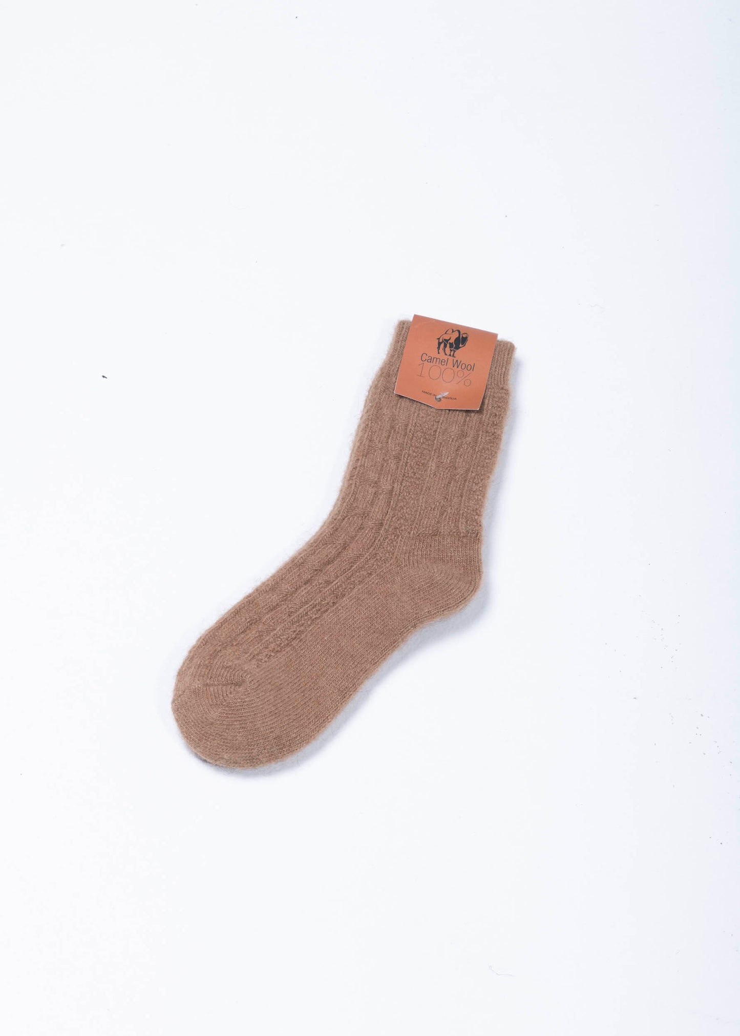 Kamel Woll Socken Braun