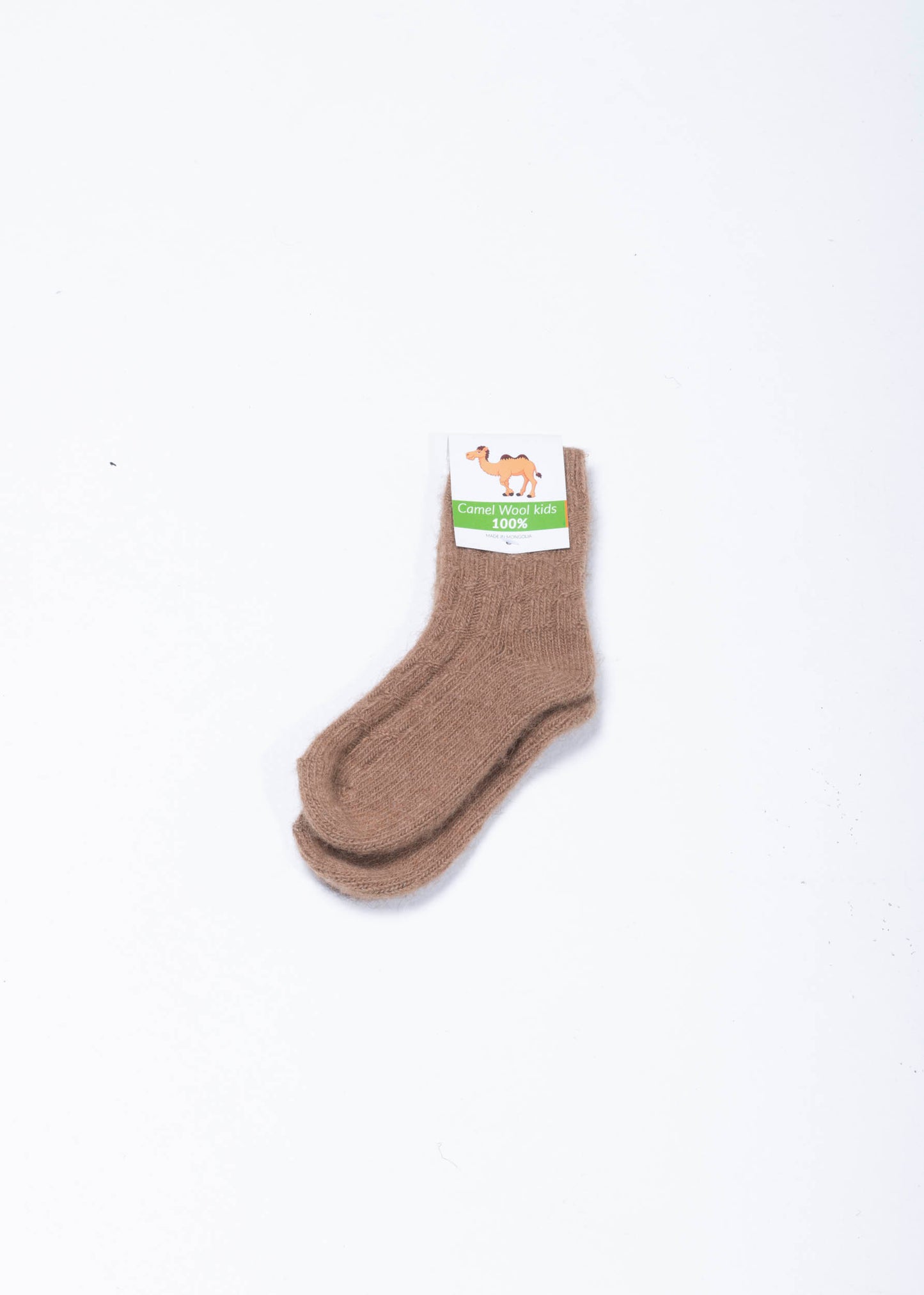 Kamel Woll Socken Kids Braun