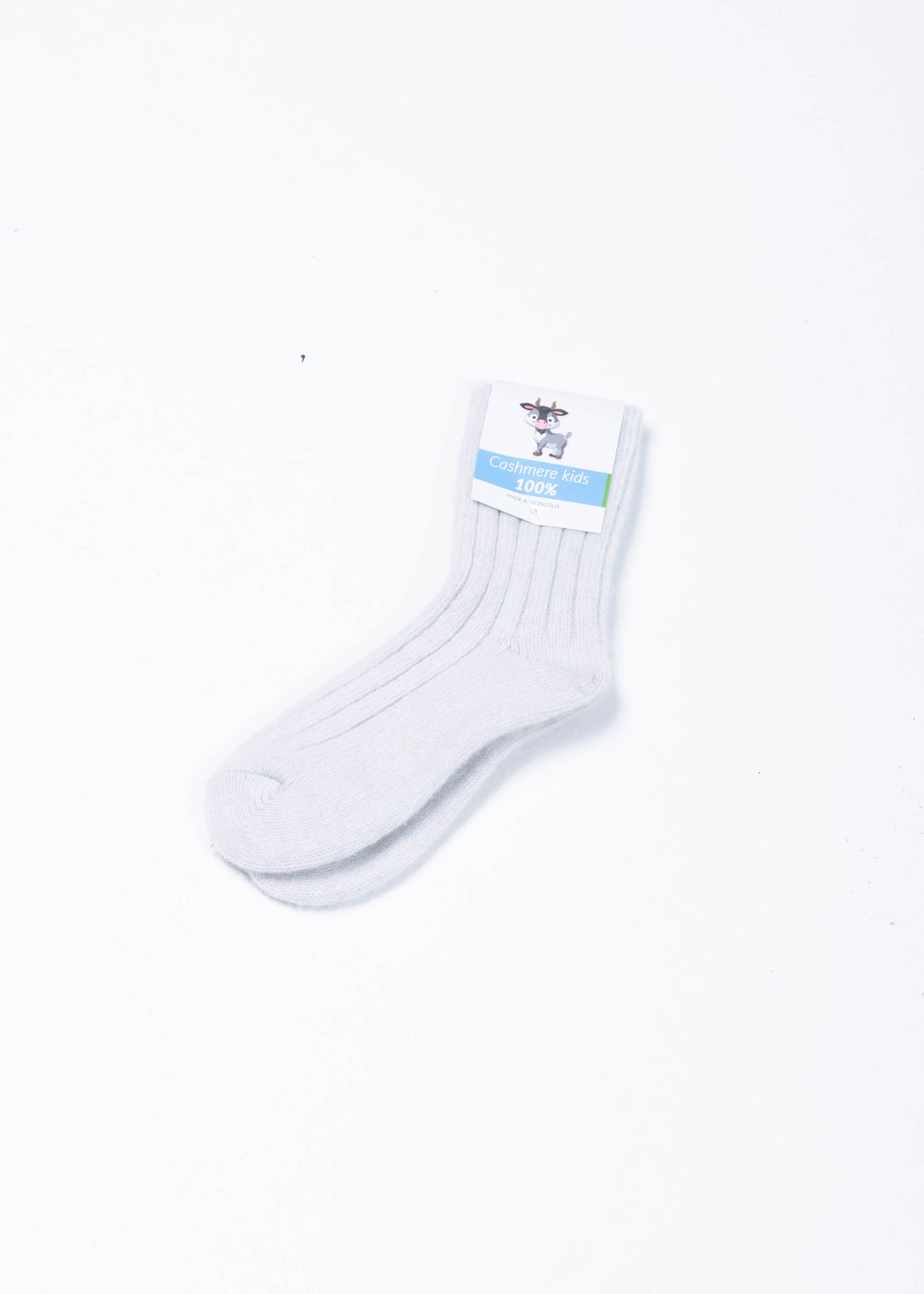 Kaschmir Kids Socken Hellgrau