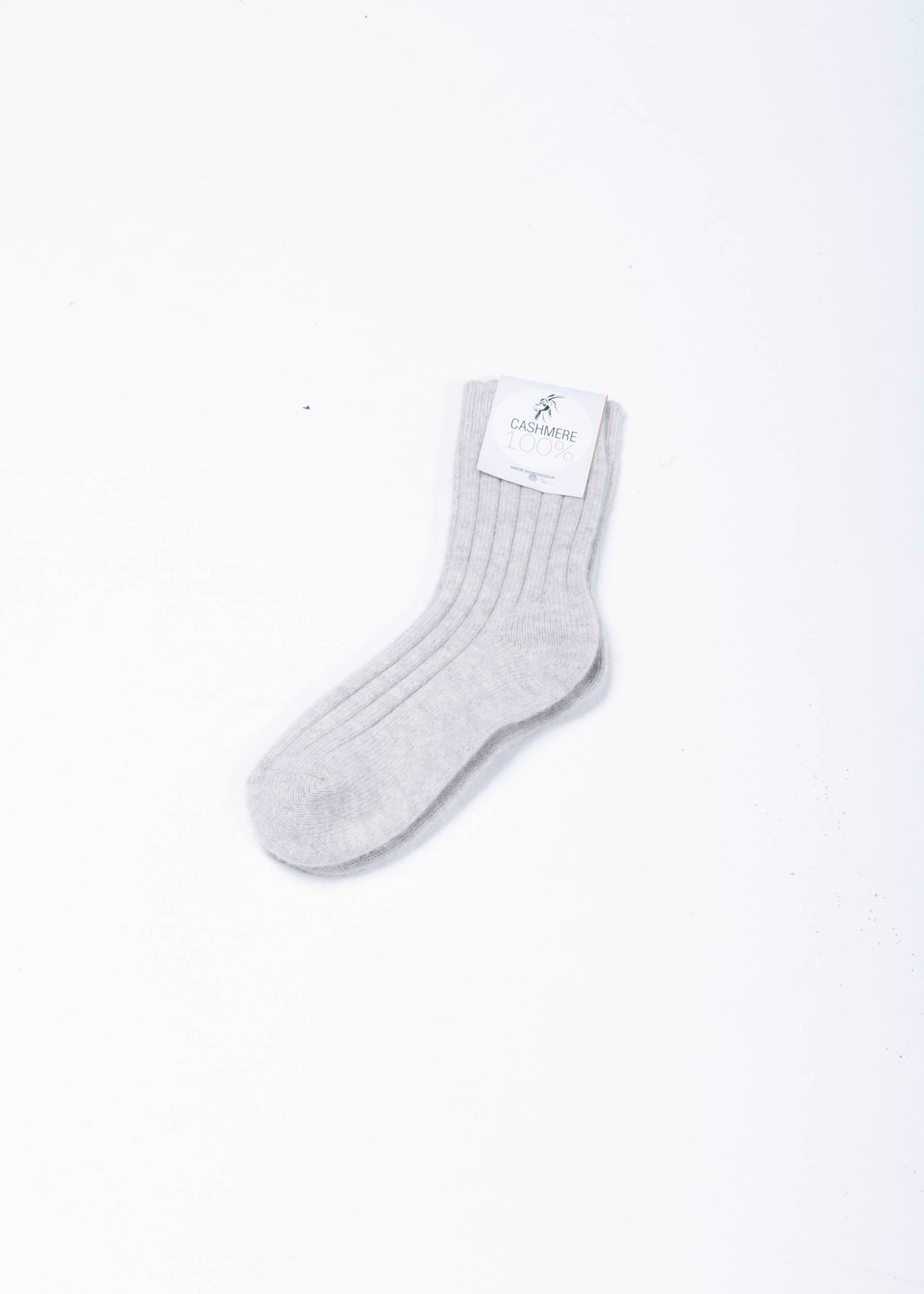 Kaschmir Socken Hellgrau