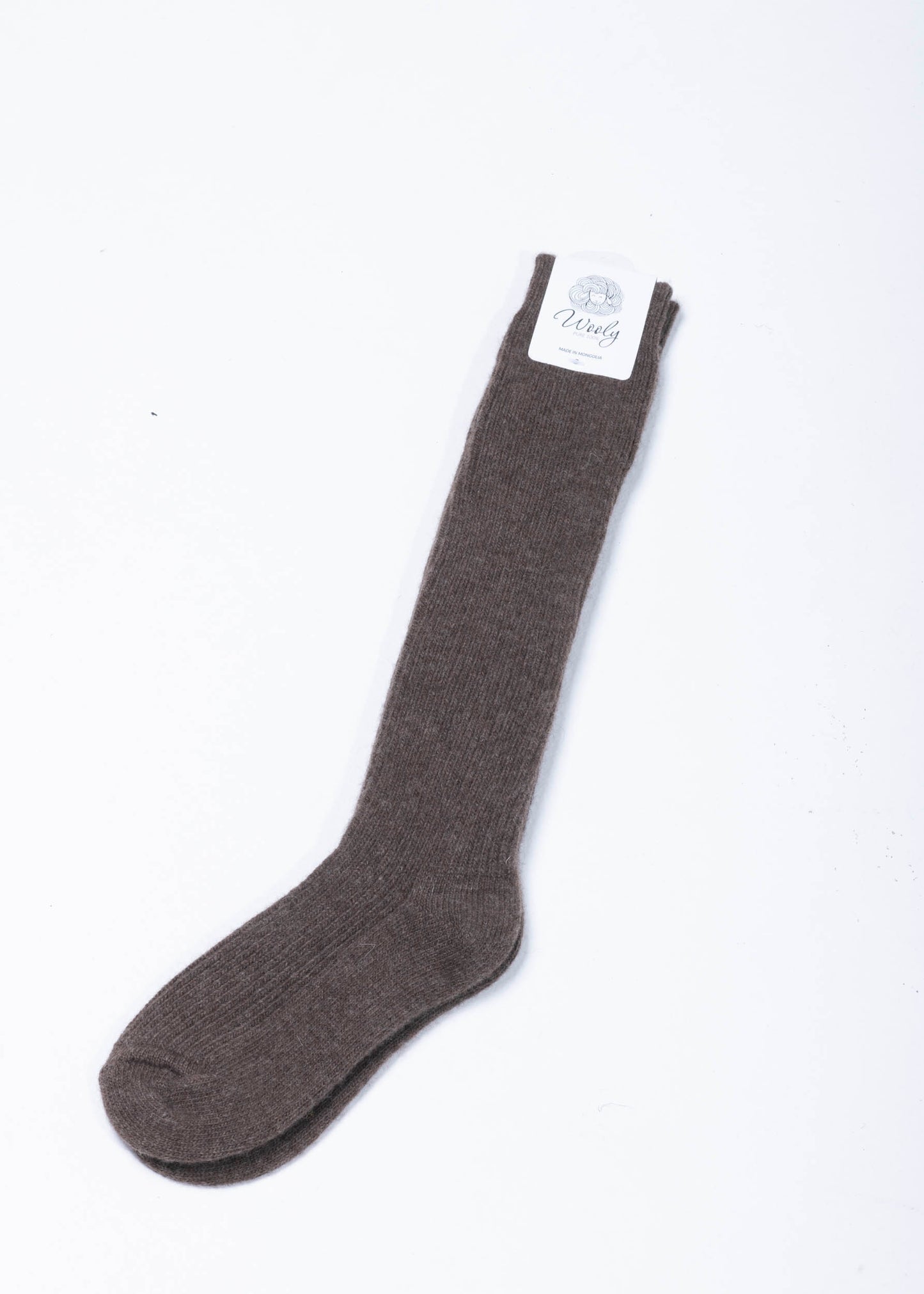 Woll Socken Lang Braun