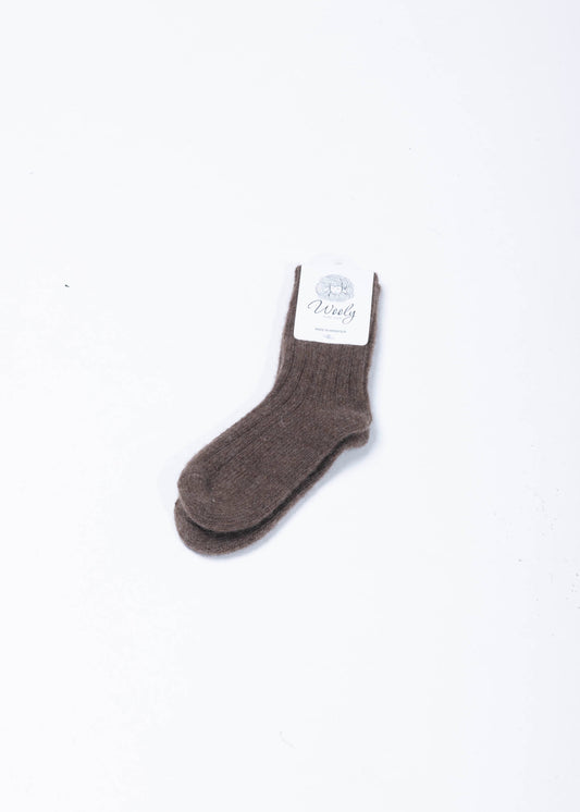 Wooly Kids Socken Braun
