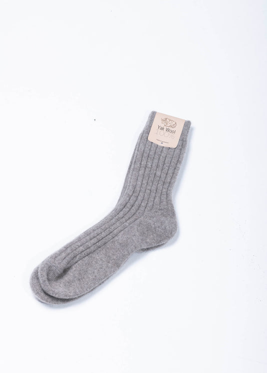 Yak Woll Socken Grau