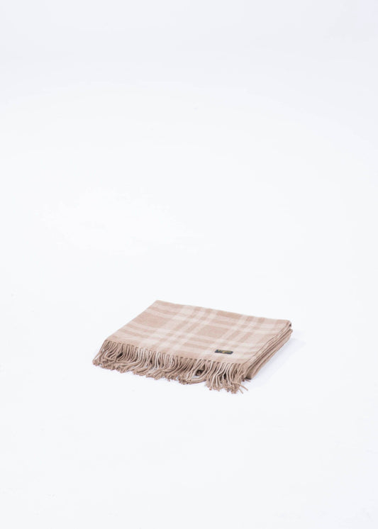 Kamelwolle Wurfdecke Caro