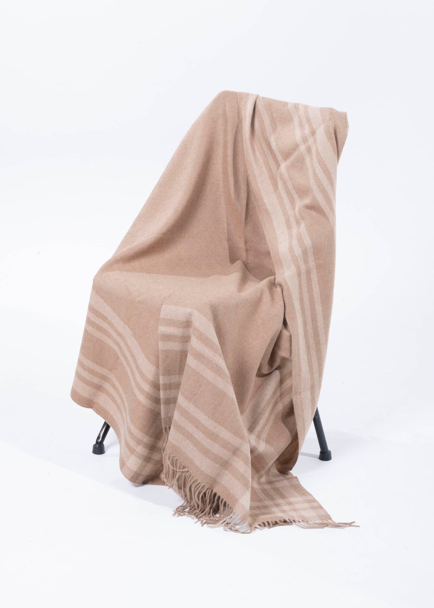 Kamelwolle Wurfdecke Caro