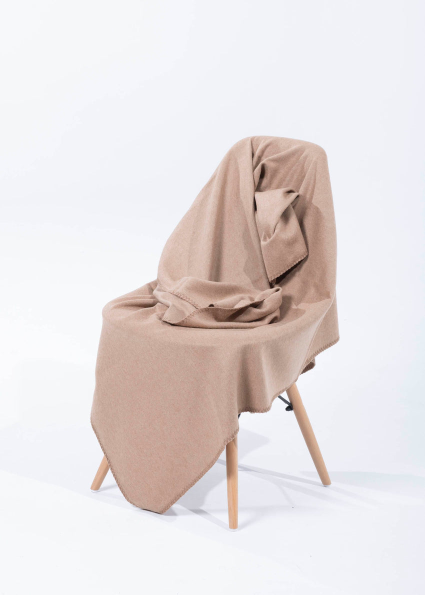 Kamelwolle Wurfdecke Dawn