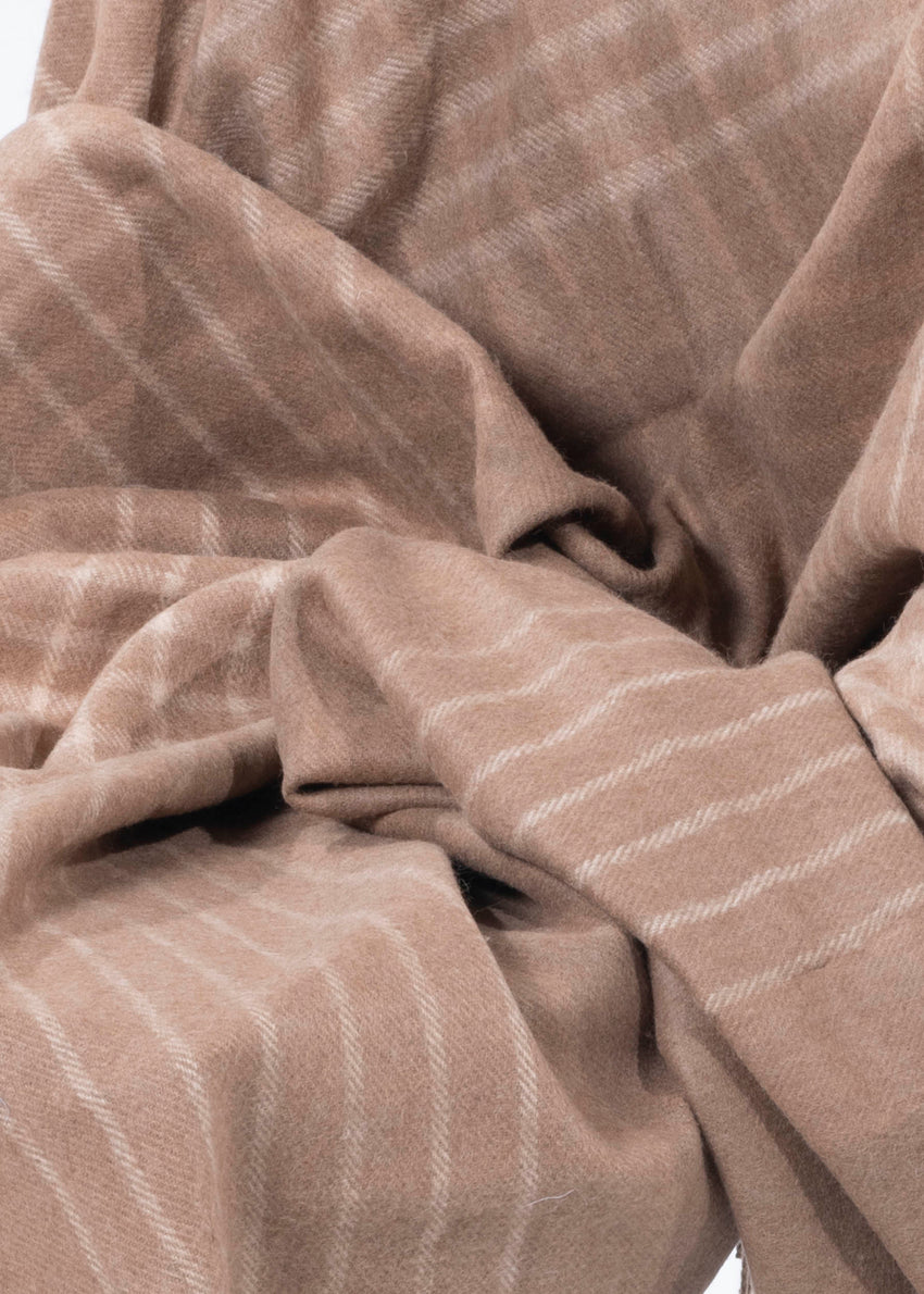 Kamelwolle Wurfdecke Dune