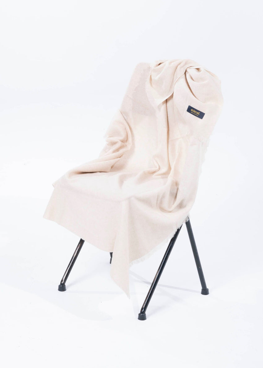 Kaschmir Wurfdecke Leicht Beige