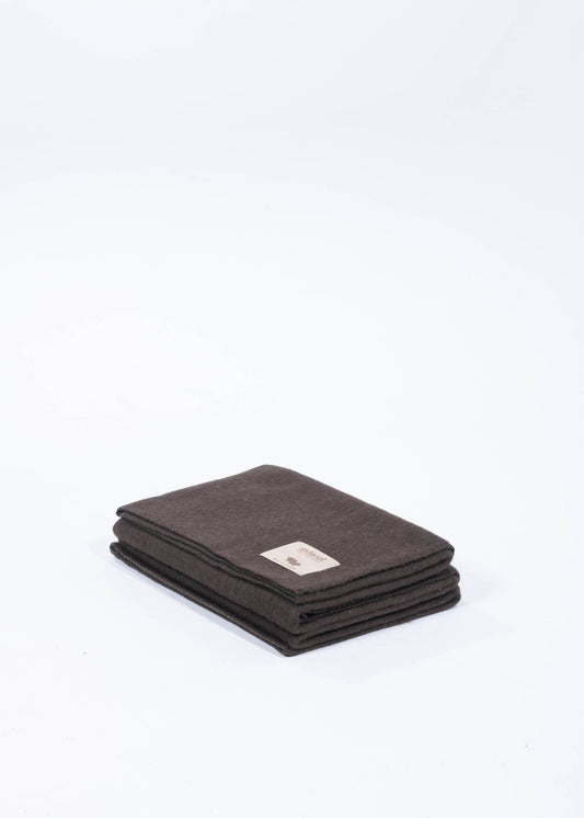 Yakwolle Decke Brown