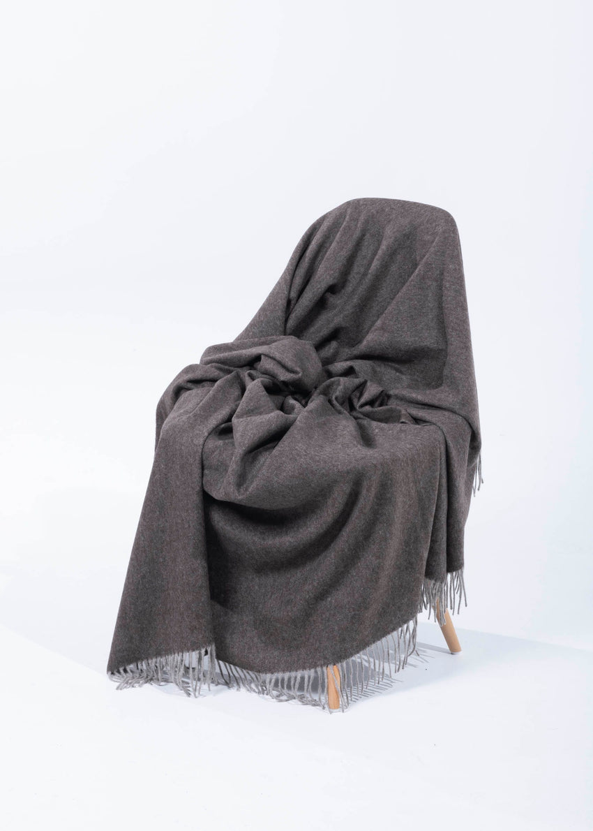 Yakwolle Decke Natural