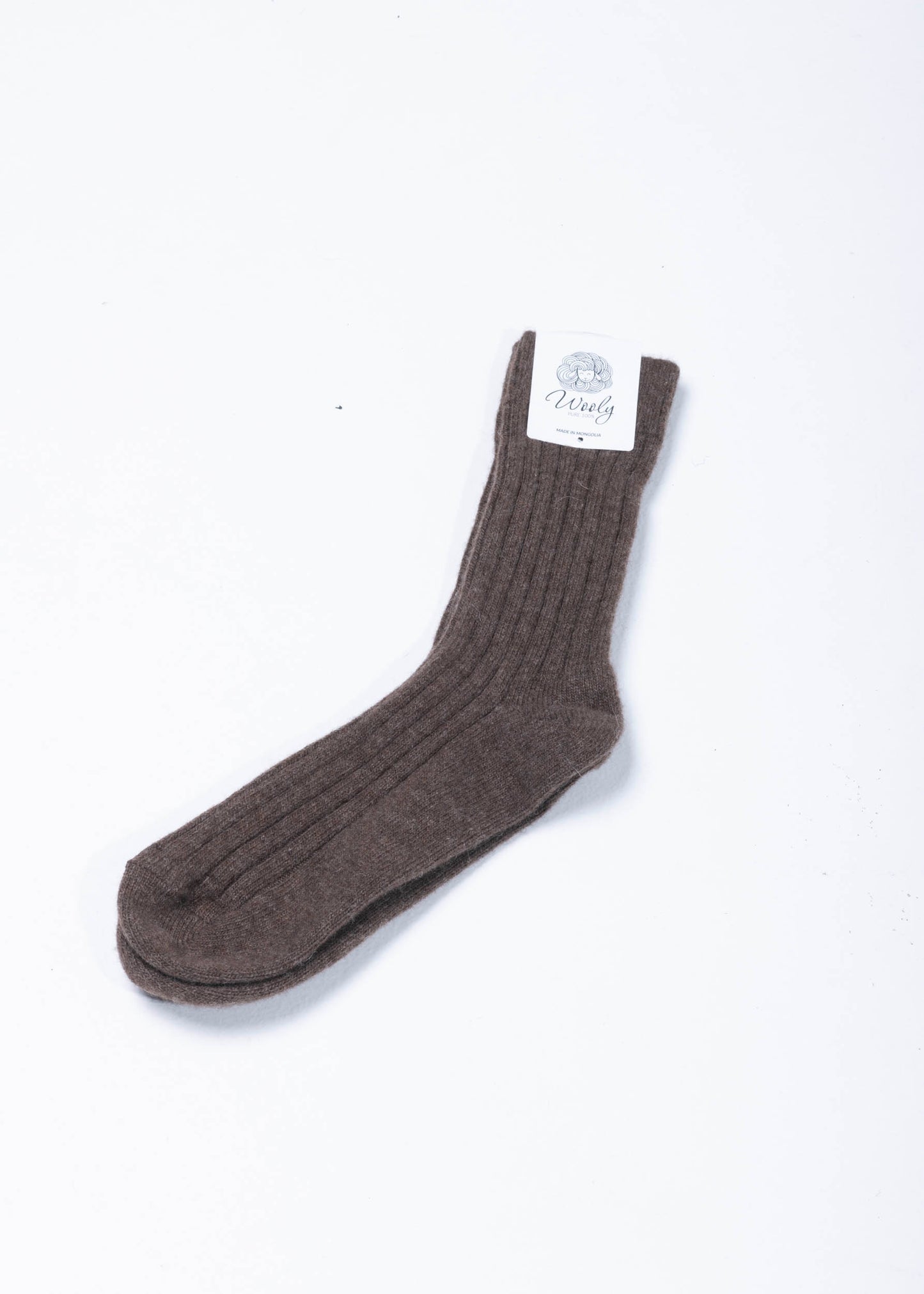 Woll Socken Braun